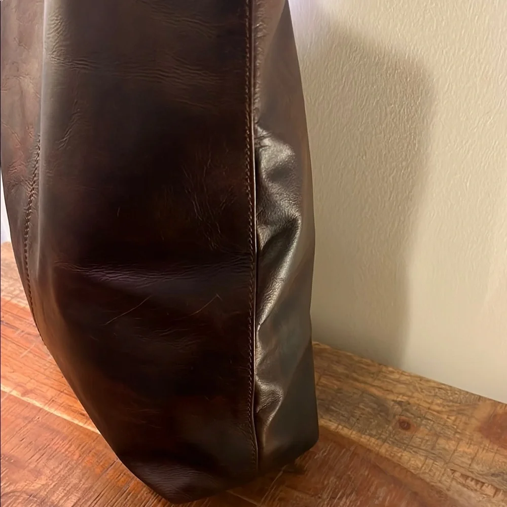 Entirely India Handmade Jessica Casual Brown Leather Tote - Picture 5 of 8